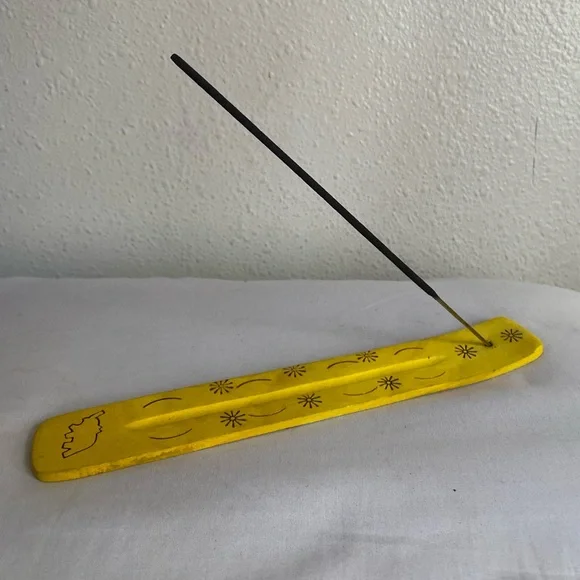 Bohemian • Yellow Incense Holder 💛 *FREE INCENSE INCLUDED IN PURCHASE* - Picture 2 of 6